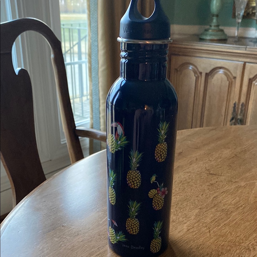Vera Bradley Blue Toucan Party Pineapple Water Bottle